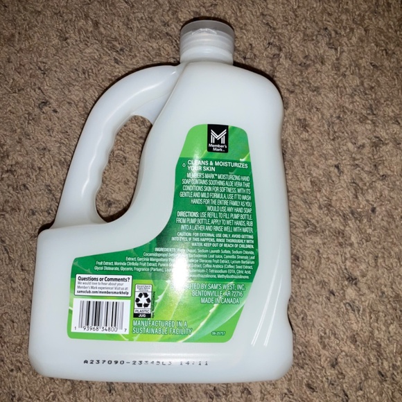 Member’s Mark Bath Members Mark Moisturizing Hand Soap Refill Aloe